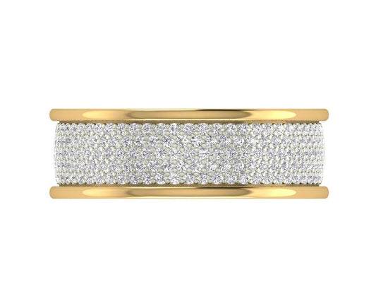 Divya Two Tone Diamond Band - Jewelslane