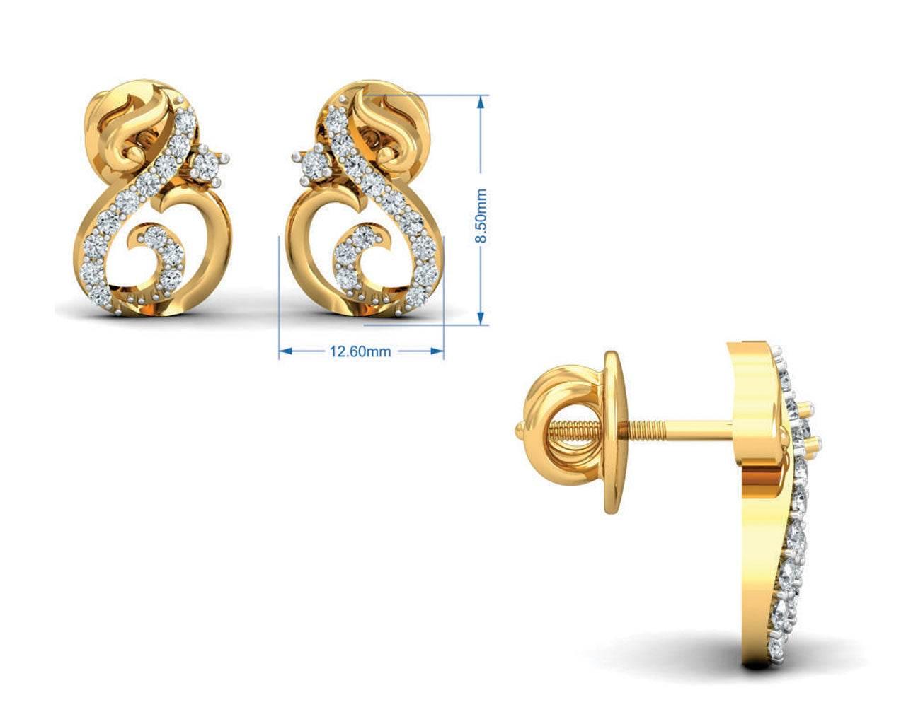 Dixa Diamond Earrings - Jewelslane