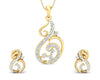 Dixa Diamond Earrings Pendant Set - Jewelslane