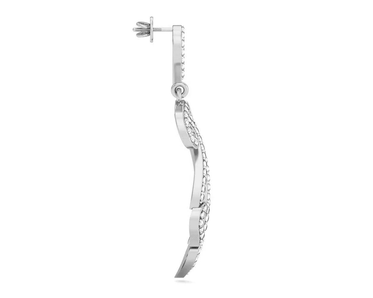 Diya Diamond Drop Earrings - Jewelslane