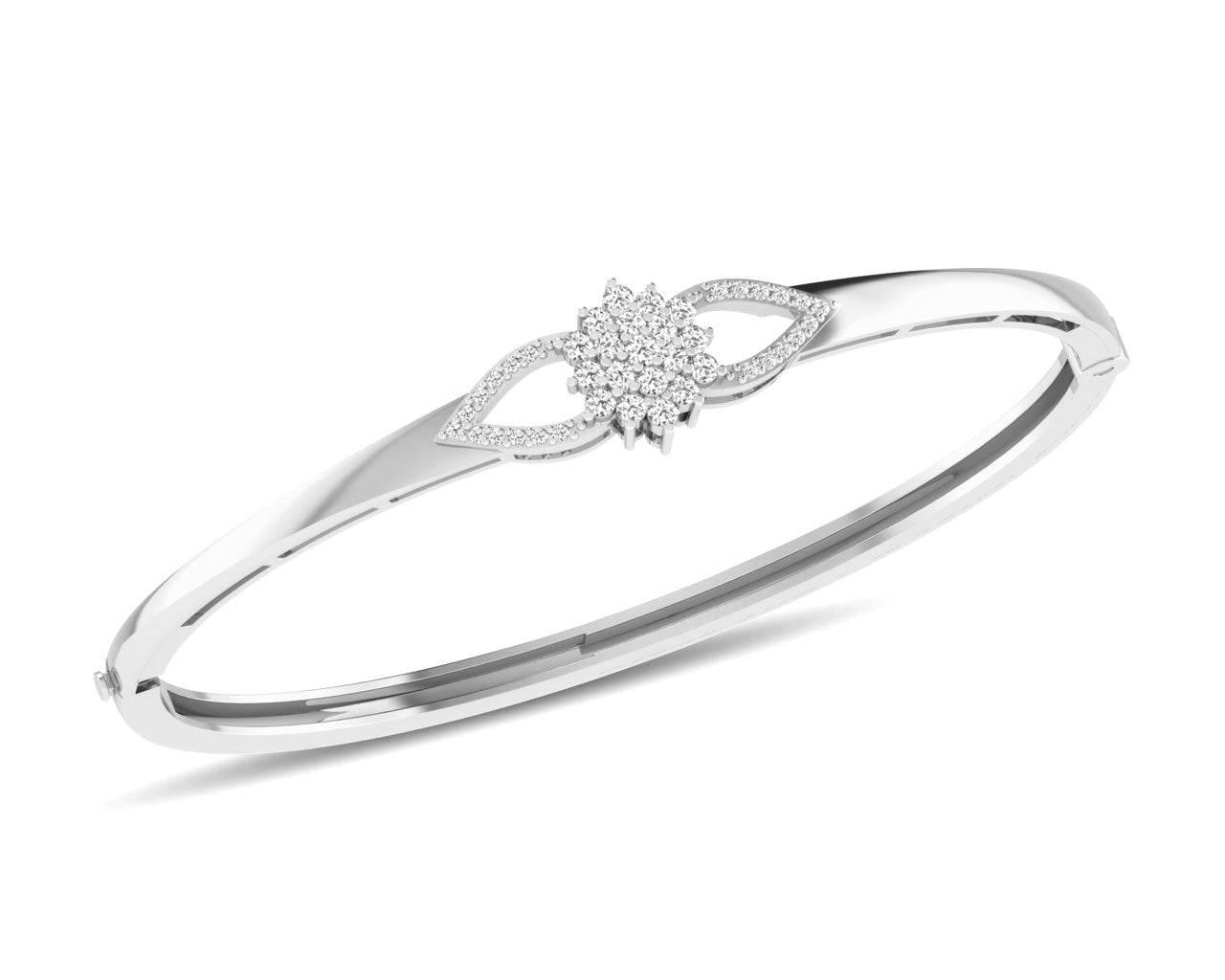 Doris Diamond Half Bangle in Gold - Jewelslane