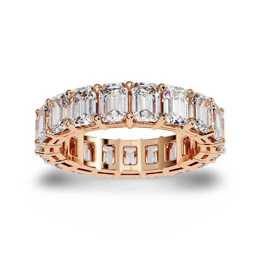Drew Lab Grown Emerald Cut Diamond Eternity Band - Jewelslane