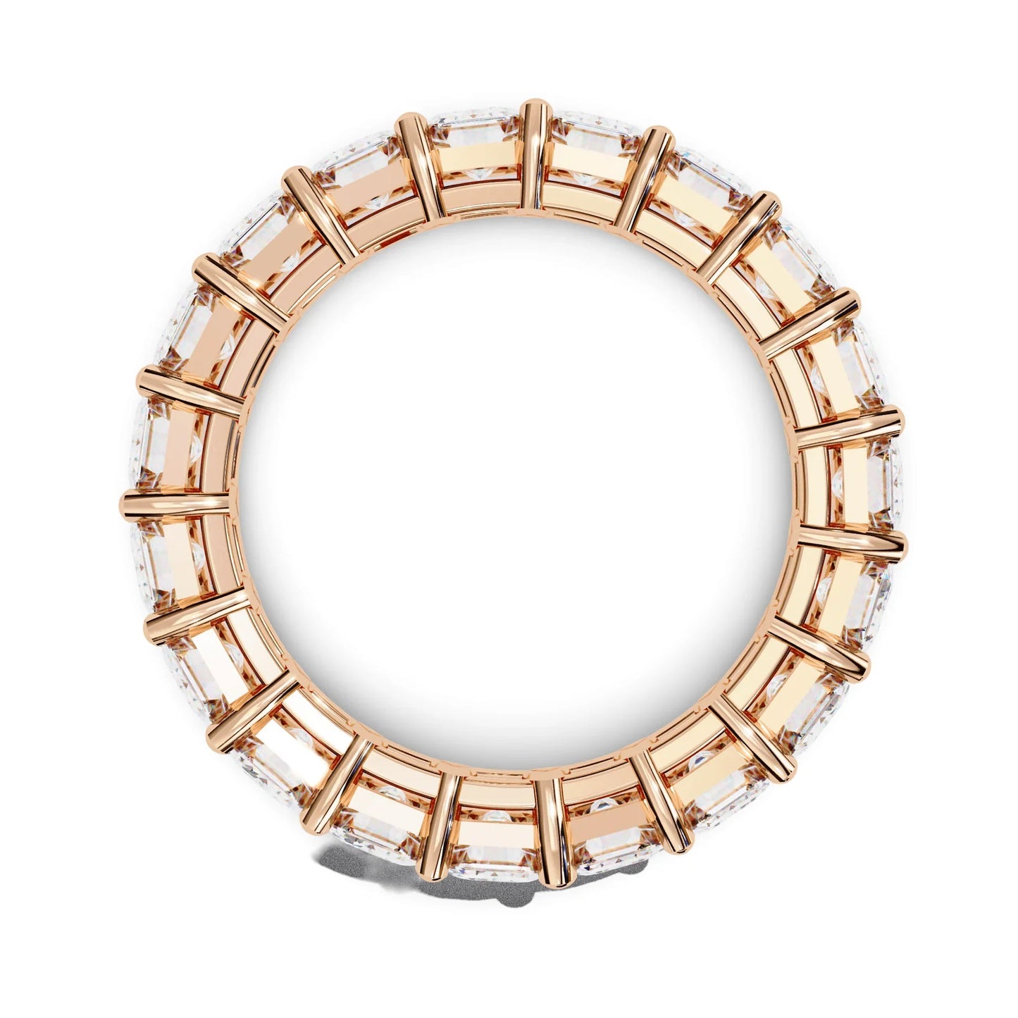 Drew Lab Grown Emerald Cut Diamond Eternity Band - Jewelslane