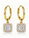 Dyna Princess Cut Lab Diamond Earrings - Jewelslane