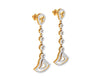 Eesa Diamond Dangle Earrings in gold - Jewelslane