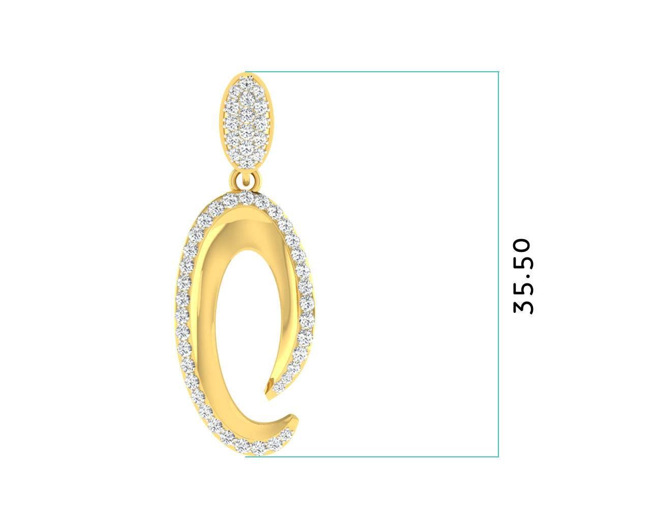 Eeva Diamond Pendant & Earring Set - Jewelslane