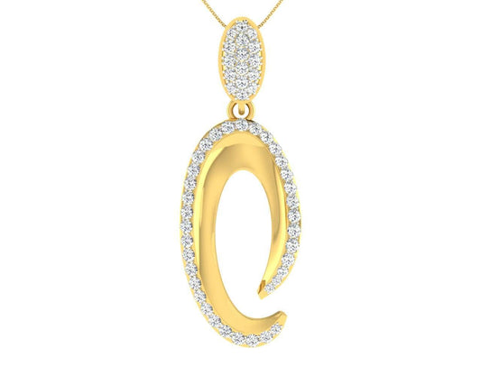 Eeva Diamond Pendant in Gold - Jewelslane