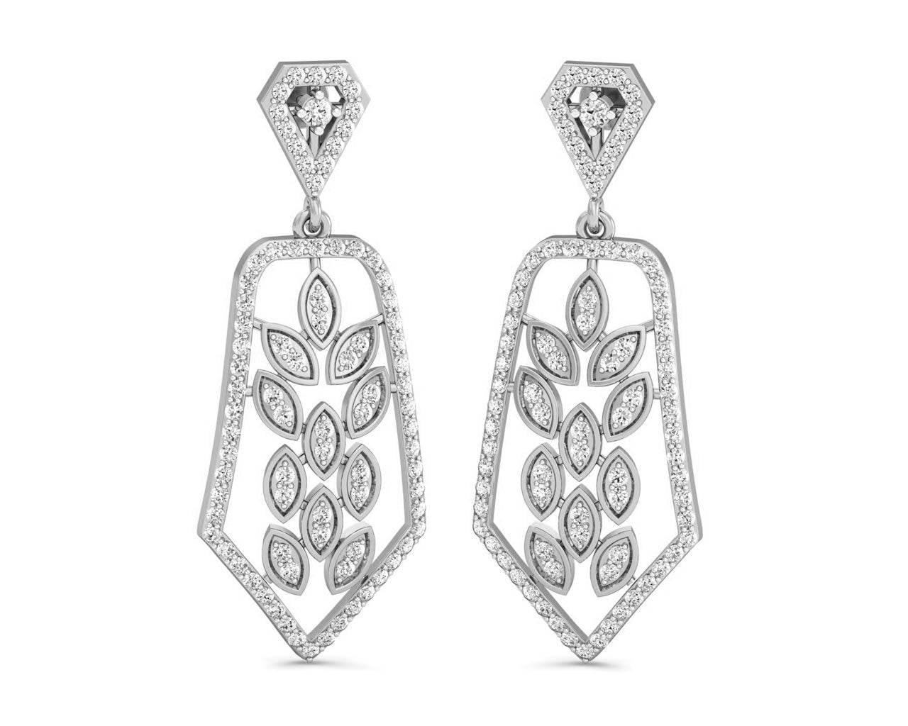 Eila Diamond Danglers - Jewelslane