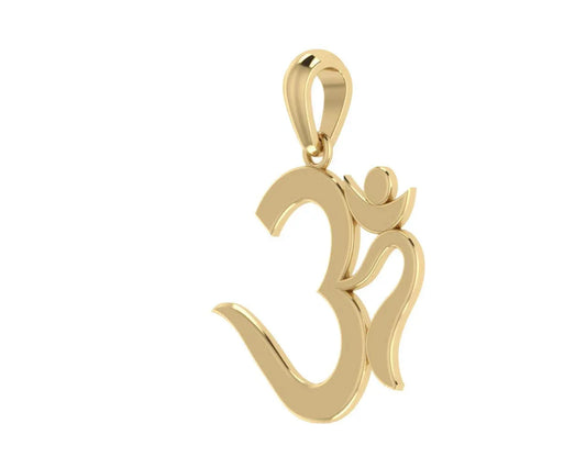 Elegant Om Gold Pendant - Jewelslane