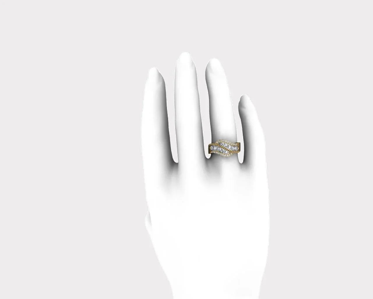 Elena Diamond Daily wear Ring - Jewelslane