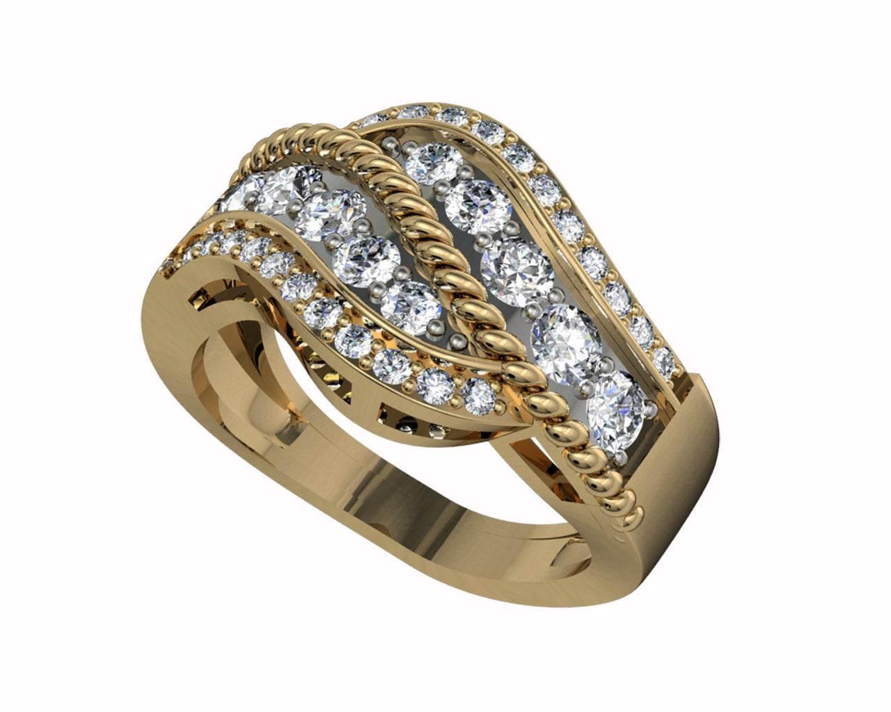 Elena Diamond Daily wear Ring - Jewelslane