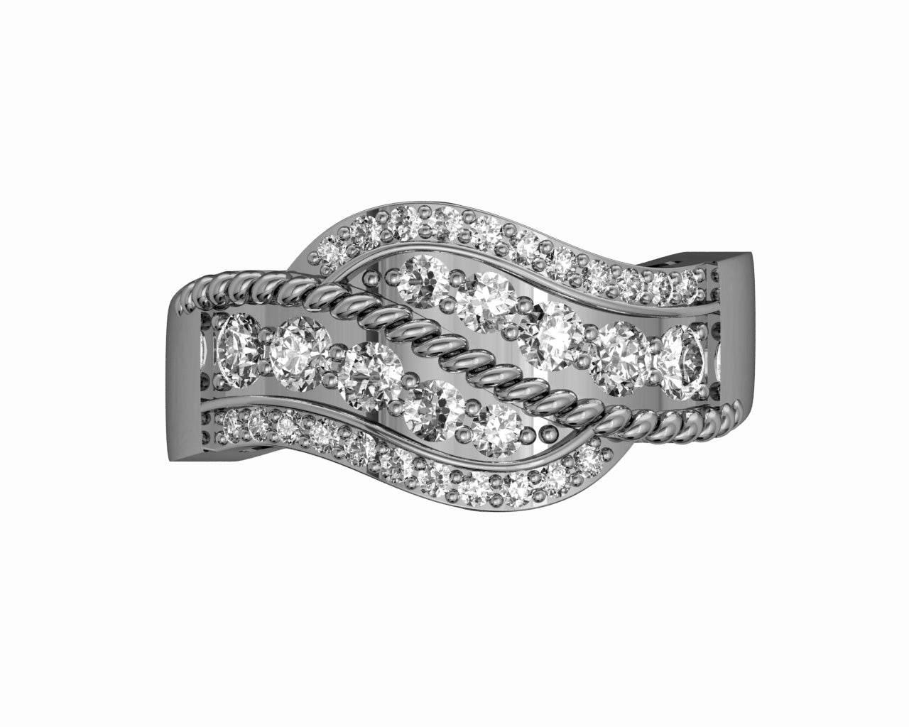 Elena Diamond Daily wear Ring - Jewelslane