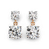 Elena Lab Diamond Solitaire Drop Earrings in Gold - Jewelslane