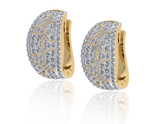 Elina Diamond Hoops - Jewelslane