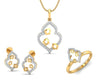 Ella diamond Pendant set in Gold - Jewelslane