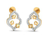 Ella Diamond Earrings in Gold - Jewelslane
