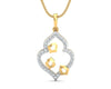 Ella Diamond Pendant in Gold - Jewelslane