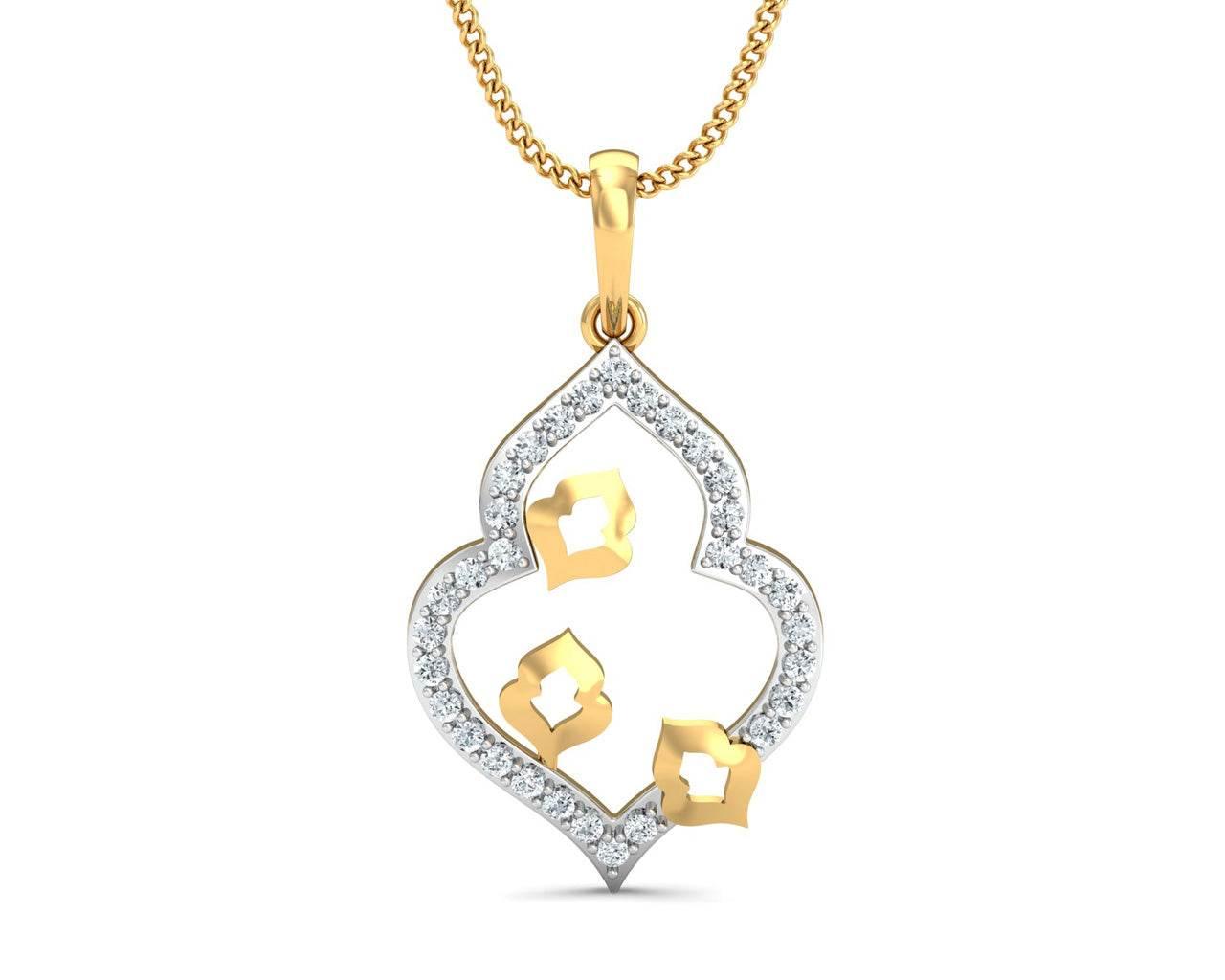 Ella Diamond Pendant in Gold - Jewelslane