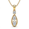Ellen Oval Diamond Solitaire pendant - Jewelslane