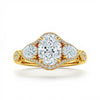 Emani Oval Shape Diamond solitaire Ring - Jewelslane