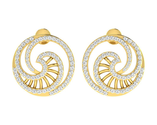 Emel Diamond Earrings in Gold - Jewelslane