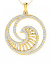 Emel Diamond Pendant In Gold - Jewelslane