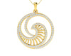 Emel Diamond Pendant In Gold - Jewelslane