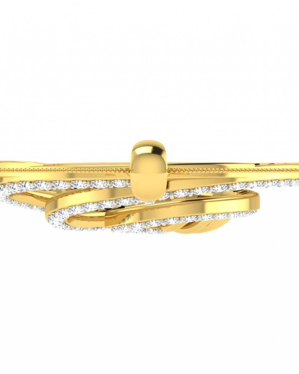 Emel Diamond Pendant In Gold - Jewelslane