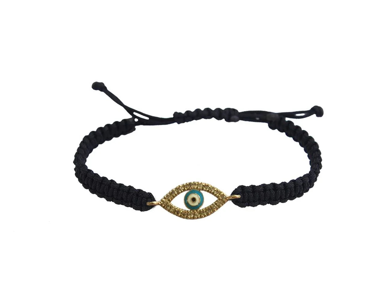 Evil Eye Gold Bracelet with diamonds - Jewelslane