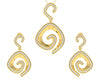 Faren Diamond Pendant Set in Gold - Jewelslane