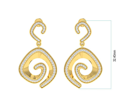 Faren Diamond Pendant Set in Gold - Jewelslane