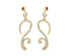 Farrah Long Diamond Earrings - Jewelslane