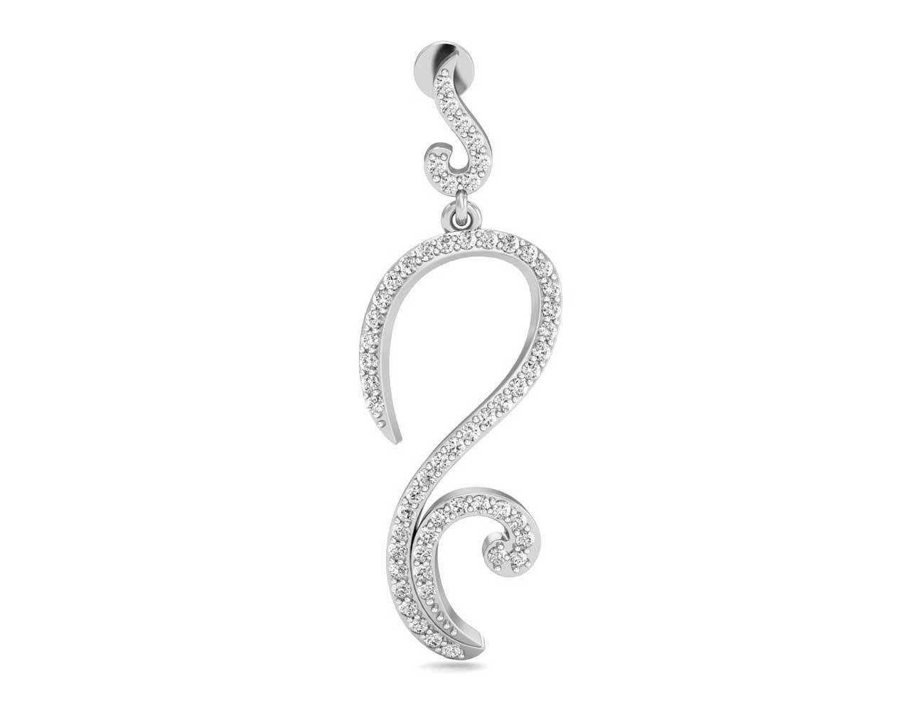 Farrah Long Diamond Earrings - Jewelslane