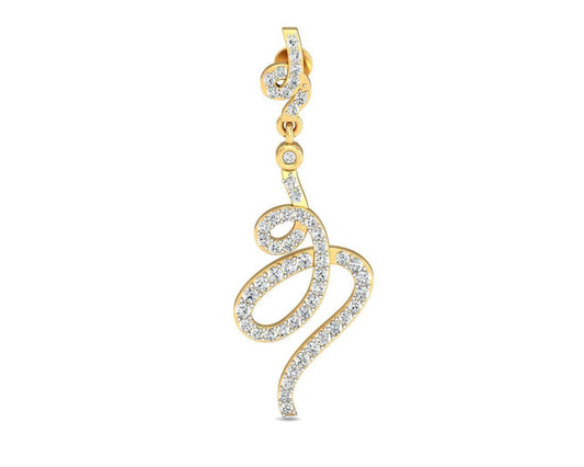 Fatina Long Diamond Danglers - Jewelslane