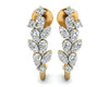 Femi Diamond Half Bali earrings in gold - Jewelslane