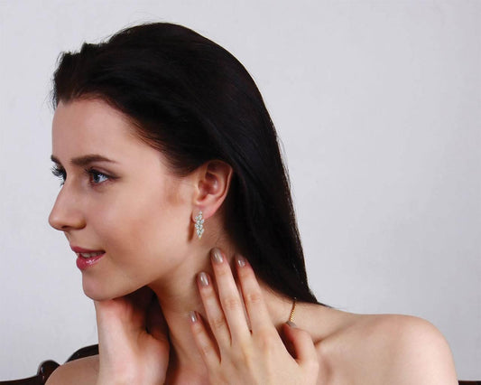 Femi Diamond Half Bali earrings in gold - Jewelslane