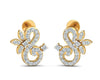 Fen Diamond Earrings In Gold - Jewelslane
