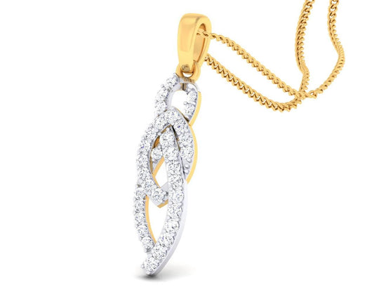 Feni Diamond Pendant in Gold - Jewelslane