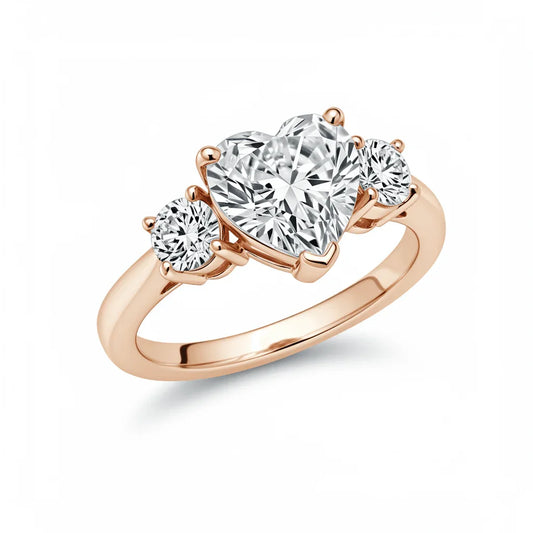 Feya Heart Shape Lab Diamond Valentines Ring - Jewelslane
