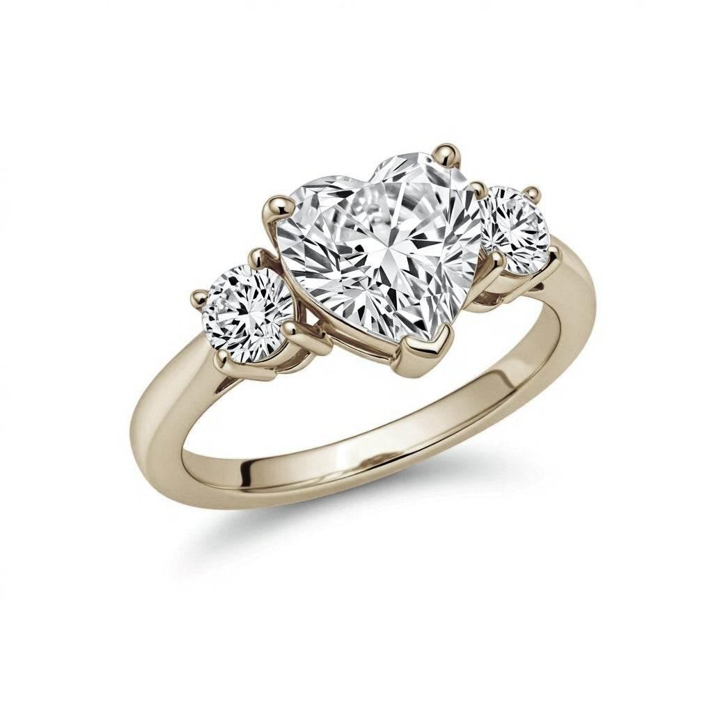 Feya Heart Shape Lab Diamond Valentines Ring - Jewelslane