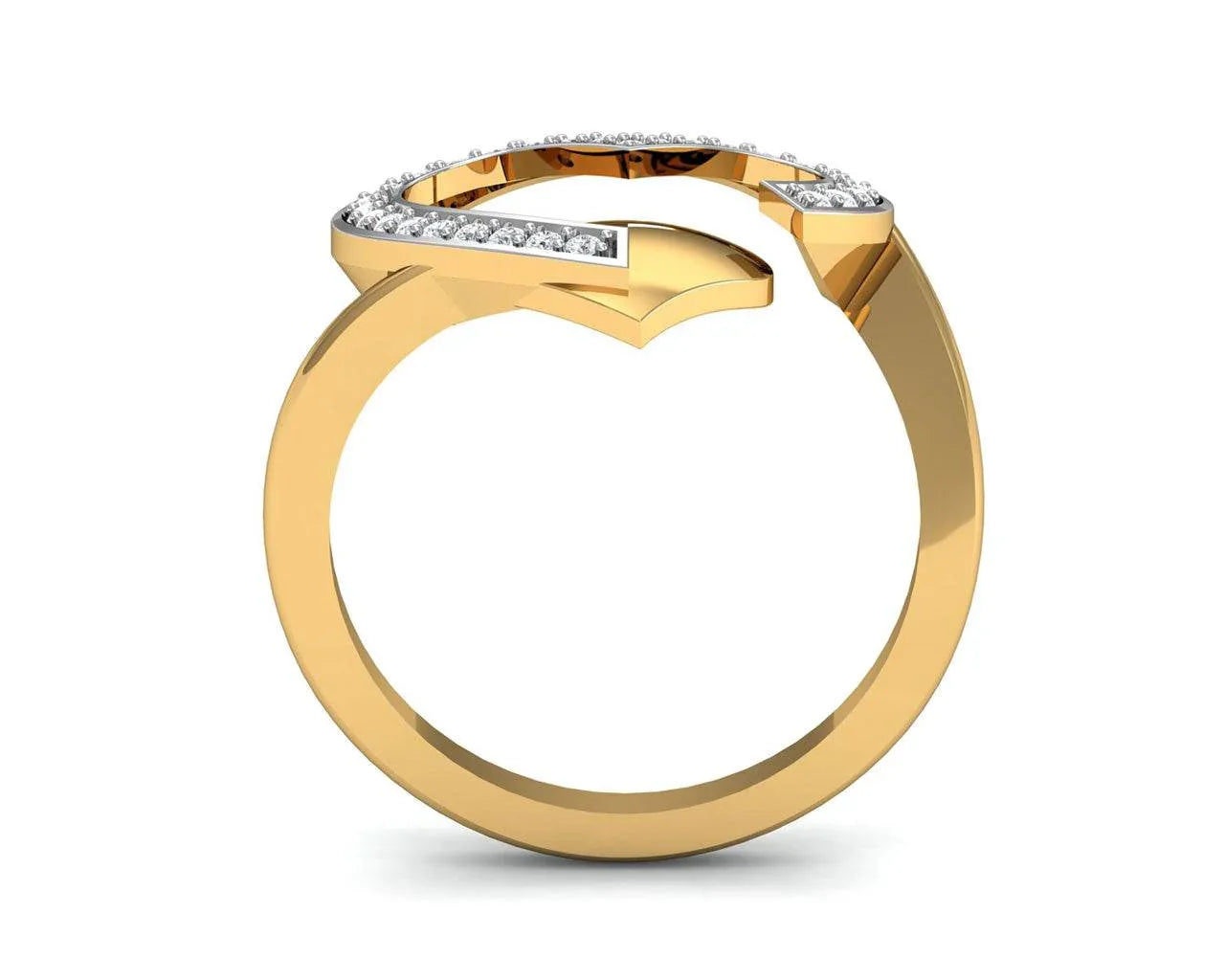 Fiona Diamond Heart Ring - Jewelslane