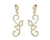 Flor Long diamond Earrings - Jewelslane