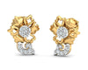 Flora Diamond Earrings in 14k Gold - Jewelslane