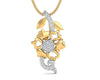 Flora Diamond Pendant in 14k gold - Jewelslane