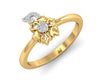Flora diamond Ring in 14k Gold - Jewelslane