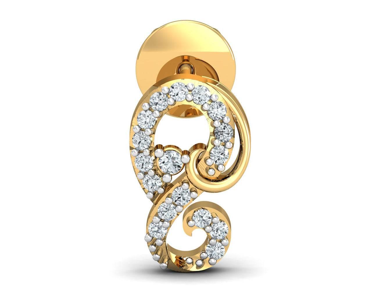 Freya Round Brilliant Diamond Earrings - Jewelslane