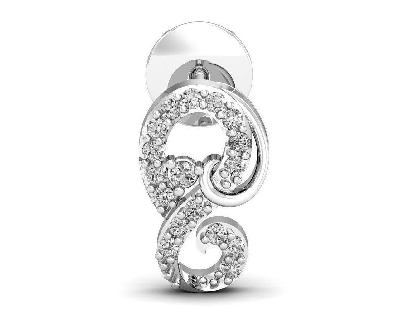 Freya Round Brilliant Diamond Earrings - Jewelslane