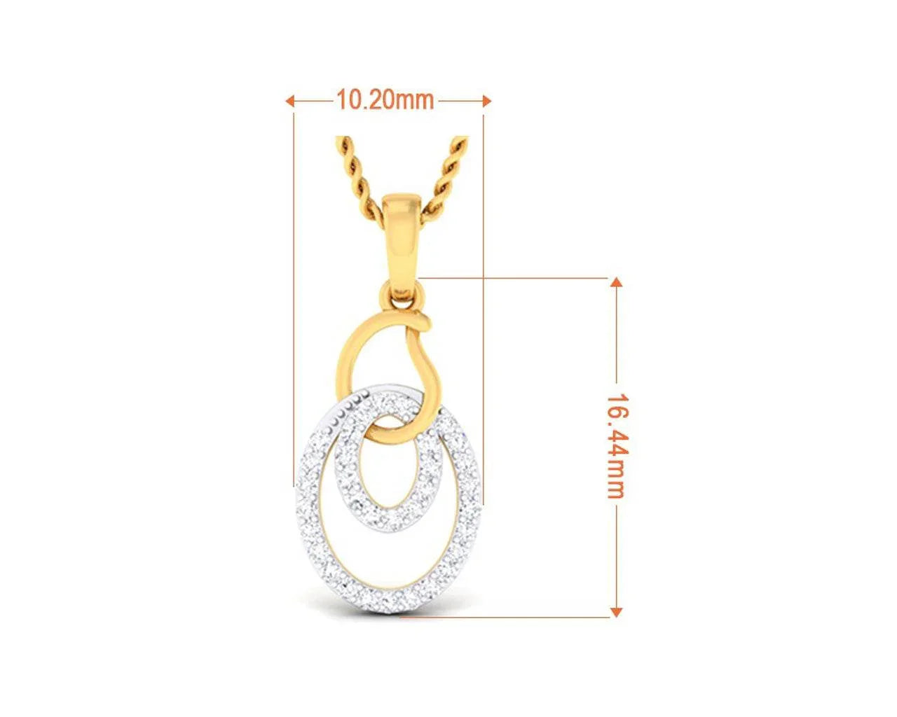 Gabi Diamond Pendant - Jewelslane