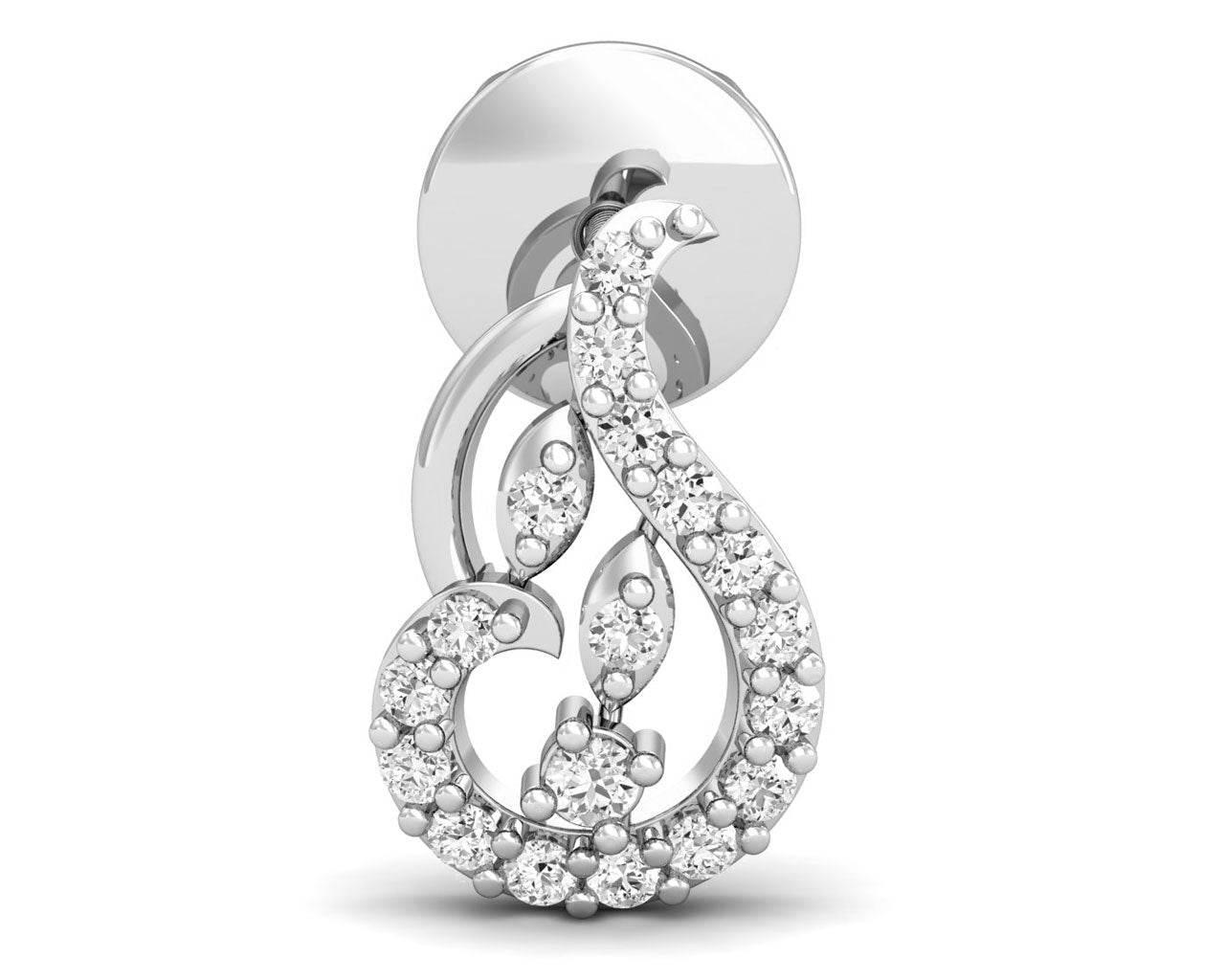 Gail Round Brilliant Diamond Earrings - Jewelslane