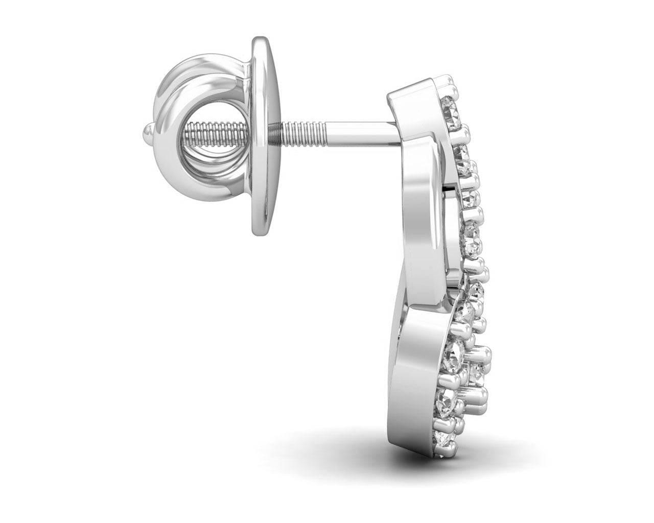 Gail Round Brilliant Diamond Earrings - Jewelslane